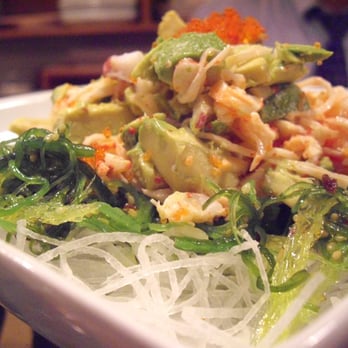 Mai Place - a plate of salad on a table - Sushi Bars Near Me - Canton, Massachusetts