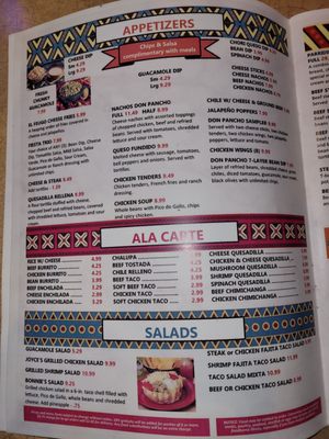 Menu photo 8 Don Pancho Mexican Restaurant - Jackson Jackson, TN Menu photo 8 Don Pancho Mexican Restaurant - Jackson Jackson, TN