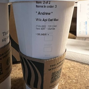 Starbucks - Clearly says iced - Coffee & Tea Near Me - Boca Raton, Florida
