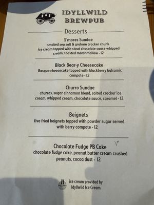 Menu photo 1 Idyllwild Brewpub Idyllwild, CA