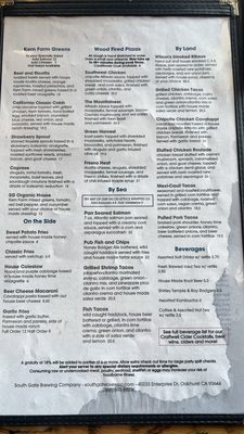 Menu photo 1 South Gate Brewing Company Oakhurst, CA Menu photo 1 South Gate Brewing Company Oakhurst, CA