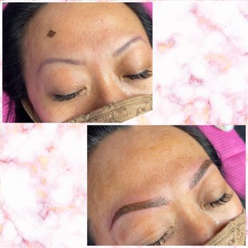Savage Artistry - This is my eyebrows before and after - Eyelash Service Near Me - Melbourne, Florida