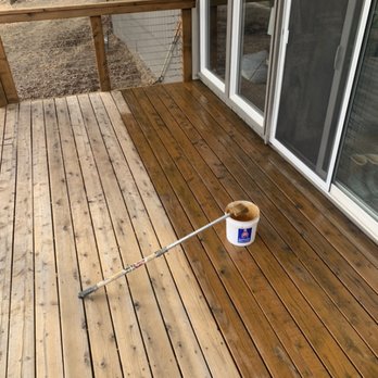 Double Barrel Painting - Deck Stain using Armstrong/Clark oil semi transparent - Painters Near Me Double Barrel Painting - Deck Stain using Armstrong/Clark oil semi transparent - Painters Near Me