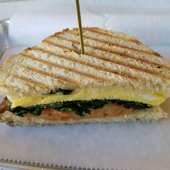 Sunflour Baking Company - Egg, spinach and roasted tomato on toasted rosary. - Bakeries Near Me - Charlotte, North Carolina Sunflour Baking Company - Egg, spinach and roasted tomato on toasted rosary. - Bakeries Near Me - Charlotte, North Carolina