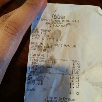 Kabobeesh - Lamb kabab side of 4 pieces was 7.50 by itself. Definitely overpriced - Indian Near Me - Philadelphia, Pennsylvania Kabobeesh - Lamb kabab side of 4 pieces was 7.50 by itself. Definitely overpriced - Indian Near Me - Philadelphia, Pennsylvania