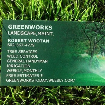 Greenworks Landscaping and Maintenance - business card - Landscaping Near Me Greenworks Landscaping and Maintenance - business card - Landscaping Near Me