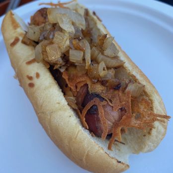 Beach City Tacos - Bacon wrapped hot dog! - Food Stands Near Me