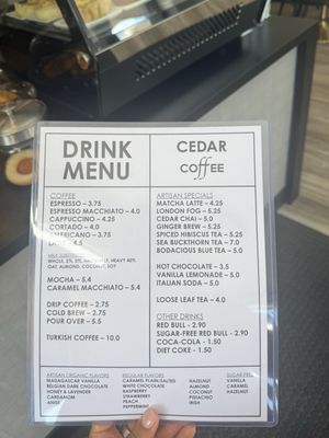 Menu photo 1 Cedar Coffee Spokane, WA