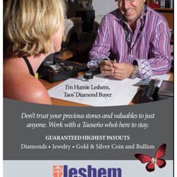 Leshem Diamonds and Gold - If you have gold, silver, and diamond jewelry, or coins you no longer need...turn them in for immediate cash!