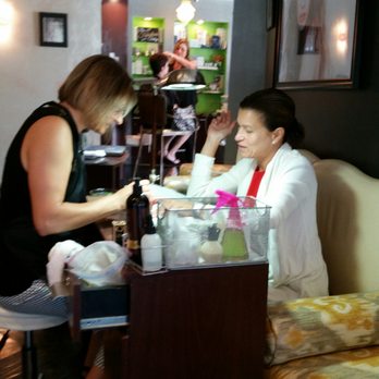 William Matt Salon & Spa - Paula doing manicures - Hair Salons Near Me - Carle Place, New York William Matt Salon & Spa - Paula doing manicures - Hair Salons Near Me - Carle Place, New York