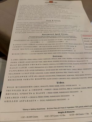 Menu photo 6 Porterhouse San Mateo, CA