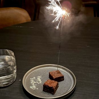 Aera - birthday brownies - Steakhouses Near Me - Toronto, Ontario
