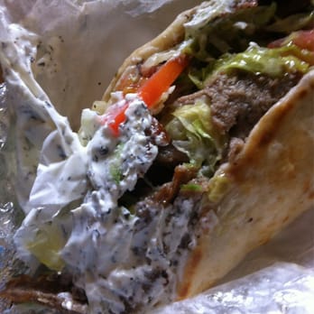 Mediterranean Deli - I ate some of the lamb so that all the fillings would fit into the pita! - Greek Near Me - Orlando, Florida