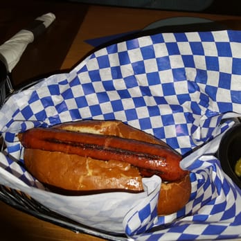 Der Wolf - Hot Polish Kielbasa: spicy pork & beef sausage smoked w/peppers & garlic. Good quality but very plain ($8.00, 3.5 stars) - Beer Bar Near Me - Pasadena, California Der Wolf - Hot Polish Kielbasa: spicy pork & beef sausage smoked w/peppers & garlic. Good quality but very plain ($8.00, 3.5 stars) - Beer Bar Near Me - Pasadena, California