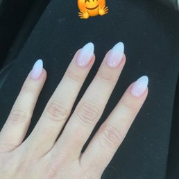 SNS dip nails with ombré French manicure. SNS dip nails with ombré French manicure.