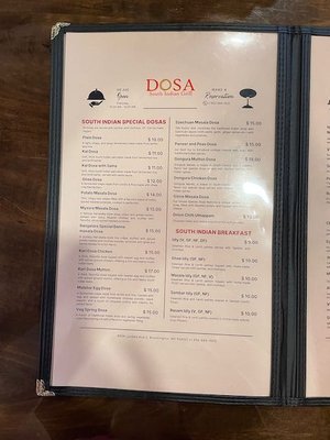 Menu photo 2 Dosa South Indian Grill Bloomington, MN Menu photo 2 Dosa South Indian Grill Bloomington, MN
