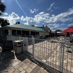 Funkadelic Food Shack - Parking to the left of the pool and bar (behind photo direction) seems unusual but highly functional and safe.