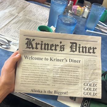 Kriner's Diner - Such a straightforward creatively classic spot! - Diners Near Me - Anchorage, Alaska