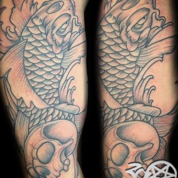 Tattoos And Smoke - Koi fish - Tattoo Near Me - Las Vegas, Nevada