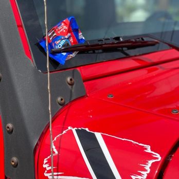 TRIXSTA's Printing - Vehicle decal (Trinidad Flag) - Screen Printing/T-Shirt Printing Near Me