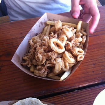 Neptune's Net - Seafood Basket -Calamari. With fries - Seafood Near Me - Malibu, California Neptune's Net - Seafood Basket -Calamari. With fries - Seafood Near Me - Malibu, California