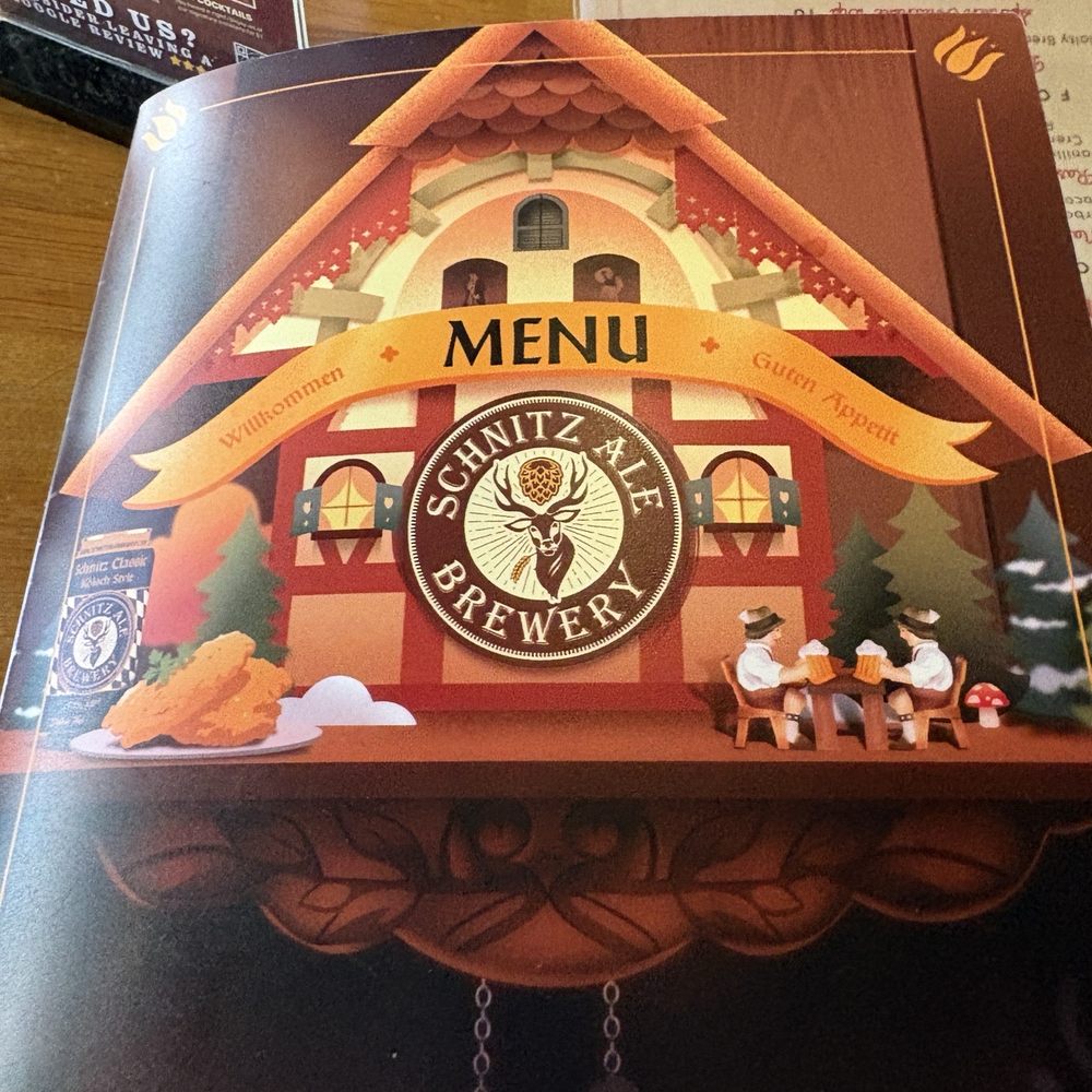 Schnitz Ale Brewery - Front of menu - Breweries Near Me - Parma, Ohio Schnitz Ale Brewery - Front of menu - Breweries Near Me - Parma, Ohio