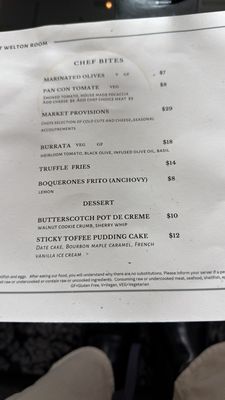 Menu photo 2 Welton Room Denver, CO Menu photo 2 Welton Room Denver, CO