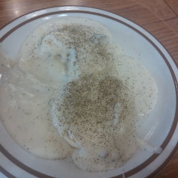 Pepper Steak Restaurant - Small order biscuits and gravy $2.95 - American Near Me - Highland, California
