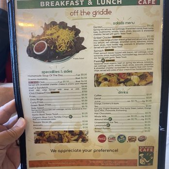 Eel River Cafe - Menu 3 of 4 - Cafes Near Me - Garberville, California
