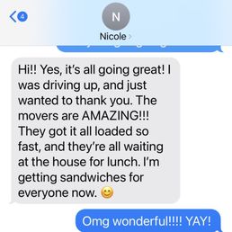 Nicole was thrilled with them, just like we were!
