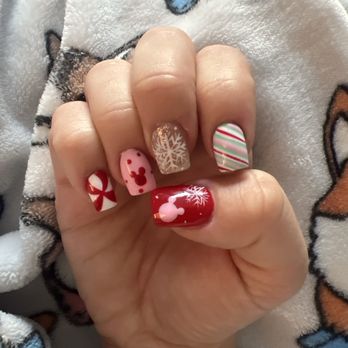 Perfect Nail Now - christmas disney nails for an upcoming trip - Nail Technicians Near Me - Indianapolis, Indiana