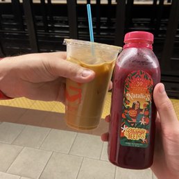 Cold brew and juice Cold brew and juice