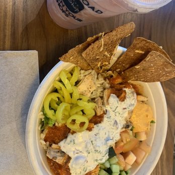 Original ChopShop - Hot honey chicken and hummus bowl - New American Near Me - Tucson, Arizona