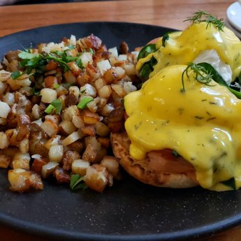 Blu Jam Cafe - Norwegian hash. Hash was good, smoked salmon not too salty either. - Breakfast & Brunch Near Me - Los Angeles, California Blu Jam Cafe - Norwegian hash. Hash was good, smoked salmon not too salty either. - Breakfast & Brunch Near Me - Los Angeles, California