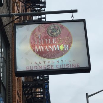 Little Myanmar - Outdoor signage - Burmese Near Me - New York, New York