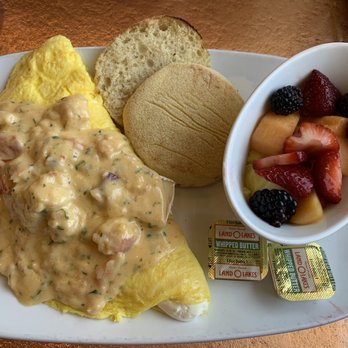 Another Broken Egg Cafe - Lobster and Brie Omelette - Breakfast & Brunch Near Me - Pensacola, Florida