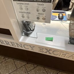 The front desk of the Kiosk which is outside of the Vans store