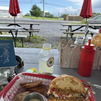 Johnny’s Kitchen - What's left of my smash burger, fried green tomatoes and their in-house lemonade - American Near Me - Lodi, New York Johnny’s Kitchen - What's left of my smash burger, fried green tomatoes and their in-house lemonade - American Near Me - Lodi, New York