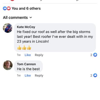 Rhodes Roofing - Another shout out from a happy customer - Roofing Near Me Rhodes Roofing - Another shout out from a happy customer - Roofing Near Me