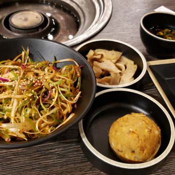 TK92 Korean BBQ - A couple dishes of banchan. - Korean Near Me - San Gabriel, California