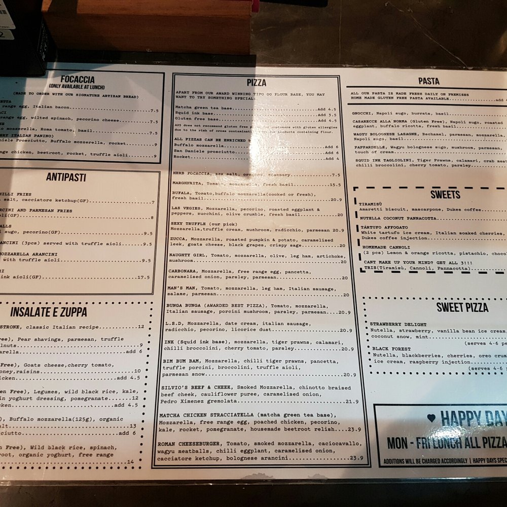A25 - Menu - Pizza Near Me - Melbourne, VIC