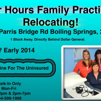 After Hours Family Practice - We are in our new building! - Family Practice Near Me - Boiling Springs, South Carolina After Hours Family Practice - We are in our new building! - Family Practice Near Me - Boiling Springs, South Carolina