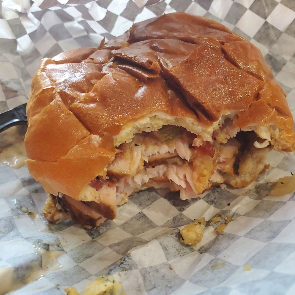 Moe's Original Bar B Que - Thanksgiving Sandwich - Barbeque Near Me - Hendersonville, North Carolina Moe's Original Bar B Que - Thanksgiving Sandwich - Barbeque Near Me - Hendersonville, North Carolina
