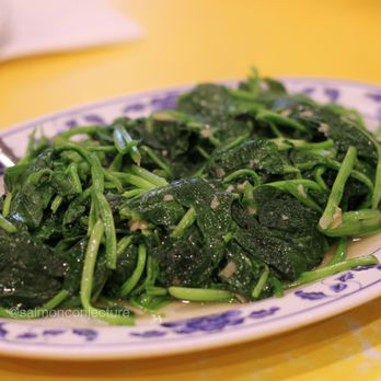 Shan Dong - Sauteed spinach (maybe $9.95?) - good but not worth $10 in my opinion. - Chinese Near Me - Oakland, California Shan Dong - Sauteed spinach (maybe $9.95?) - good but not worth $10 in my opinion. - Chinese Near Me - Oakland, California