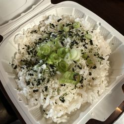 Bam! Bun! - Rice with furikake & green onion.