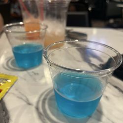 Elmer's - Shot special that night called the thunder as OKC thunder was in the finals!