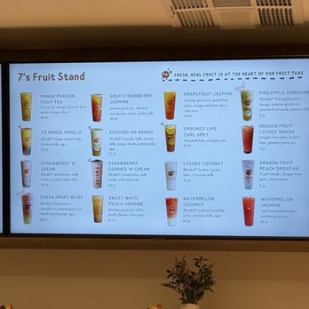 7 Miles Tea Lab - Menu 12/2024 - Bubble Tea Near Me - Chino, California