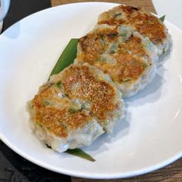Pan Fried Eggplant Stuffed with Minced Prawn in Black Bean Sauce / 豉汁百花煎釀茄子