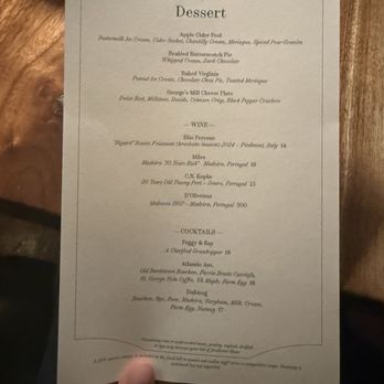The Dabney - Dessert menu as of 12/19/2025 - New American Near Me - Washington, DC, District of Columbia The Dabney - Dessert menu as of 12/19/2025 - New American Near Me - Washington, DC, District of Columbia