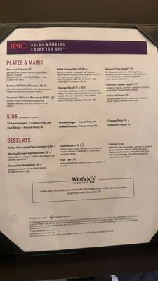 Menu photo 2 IPIC Theaters Atlanta, GA Menu photo 2 IPIC Theaters Atlanta, GA